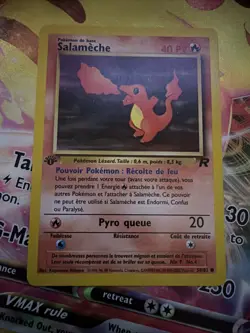 Pokemon Card - 1st Edition French Charmander Salameche 50/82 Team Rocket LP - Image 2