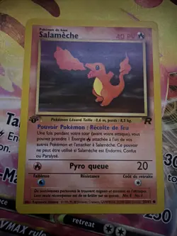Pokemon Card - 1st Edition French Charmander Salameche 50/82 Team Rocket LP - Image 3