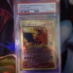 PSA 7 2000 Pokemon P.M. Japanese NEO 2 Charizard #006 Promo Reverse Foil - Image 1
