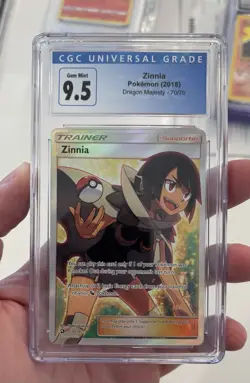 Zinnia FA Dragon Majesty #70 CGC 9.5 Gem Mint Pokemon Full Art (Not PSA) - Image 1
