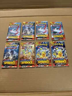Pokemon TCG Surging Sparks Booster Packs X8 SV08 Factory sealed 8X Pikachu SIR - Image 1