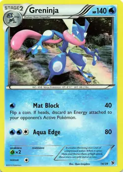 POKEMON Greninja #14/39 Holo Kalos Starter Set NM - Image 1