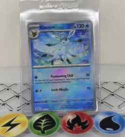 Pokemon TCG Glaceon Pokeball 25/131 Prismatic Evolutions 2025 NM - Image 1