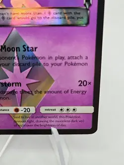 Lunala Prism Star 62/156 Sm-Ultra Prism Holo Pokemon - Image 4