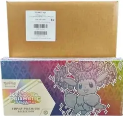 Pokemon TCG Prismatic Evolutions Super Premium Collection SPC Sealed 4 Box Case - Image 1