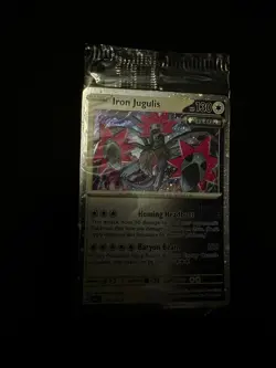 Pokemon Paradox Rift Iron Jugulis 158/182 Cosmos Holo Sealed Exclusive - Image 4