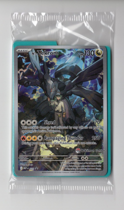 N's Zekrom 031 Pokemon Center Stamp Ascended Heroes ETB Promo SEALED - Image 1