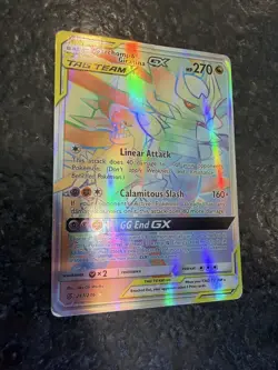 Pokemon Garchomp and Giratina GX Rainbow Rare Tag Team 247/236 Unified Minds - Image 3