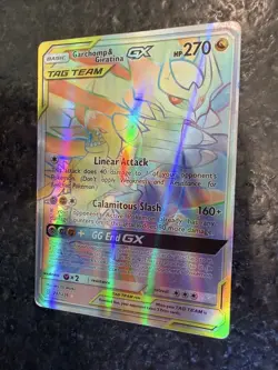 Pokemon Garchomp and Giratina GX Rainbow Rare Tag Team 247/236 Unified Minds - Image 4
