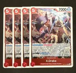 One Piece - X.Drake OP14-016 Foil Playset (x4) - The Azure Sea's Seven - Image 1