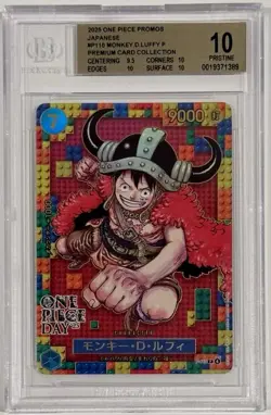 2025 One Piece Monkey D. Luffy #P-110 One Piece Day Promo BGS 10 Pristine - Image 1