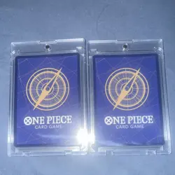 Bandai One Piece CCG 2 Card Lot Holo Monkey D. Luffy, Koby - Image 2
