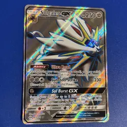 Solgaleo GX 143/149 Full Art Ultra Rare Holo Pokemon Card SM Base Set PTCG NM - Image 1