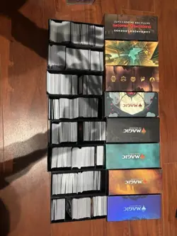 1000 Near Mint MTG Magic the Gathering Card Lot with Unsearched VIntage and Holo - Image 1