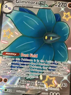 Glimmora EX 218/091 Paldean Fates S&V Full Art Holo Pokemon Card Near Mint - Image 4