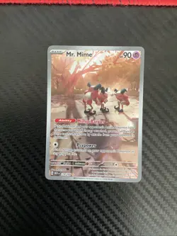 Mr. Mime Illustration Rare 179/165 Scarlet & Violet 151 NM English Pokemon Card - Image 1