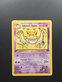 Pokemon TCG Sabrina's Hypno Gym Challenge 1st Edition Uncommon Card LP 56/132 - Image 1