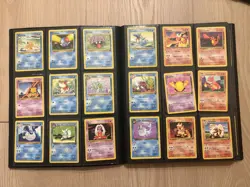 200+ TCG Pokemon WOTC Vintage Cards in 3 x 3 Binder Holos + rares incl jumbo - Image 4