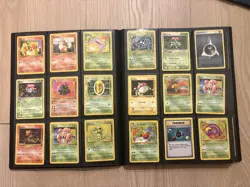 200+ TCG Pokemon WOTC Vintage Cards in 3 x 3 Binder Holos + rares incl jumbo - Image 5