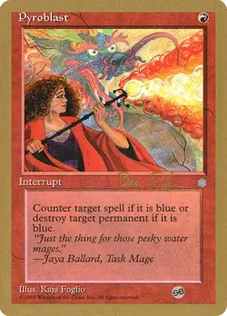 Pyroblast (#br213sb) World Championship Decks 1998 LP MTG - Image 1
