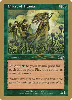 Priest of Titania (#nl270) World Championship Decks 2000 LP MTG - Image 1