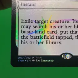 MTG Magic the Gathering Path to Exile (7/12) Friday Night Magic 2015 FOIL - Image 3