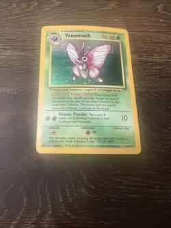 Venomoth Jungle 13/64 Pokemon Holo Rare 1999 WOTC Vintage LP Lightly Played TCG - Image 1