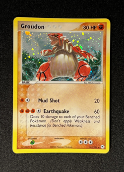 Pokemon 2004 EX Hidden Legends-Groudon 102/101 Secret Rare Holo -NM - Image 1