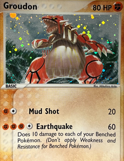 Pokemon 2004 EX Hidden Legends-Groudon 102/101 Secret Rare Holo -NM - Image 2