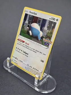 Pokemon Card Snorlax Pokemon Go Cosmo Holo 055/078 Near Mint SWIRL - Image 3