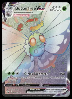Pokemon Cards Butterfree VMAX 190/189 Darkness Ablaze Rare Rainbow NM - Image 1
