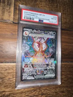 2023 Pokemon Obsidian Flames Charizard ex 223/197 Special Illustration PSA 8 - Image 2