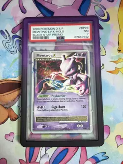 Mewtwo LV.X DP28 Black Star Promo 2008 Holo Rare Pokemon Card Graded PSA 7 - Image 1