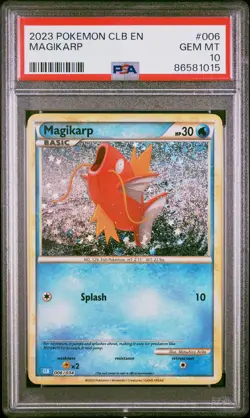 2023 POKEMON CLB-CLASSIC BLASTOISE & SUICUNE EX DECK #006 MAGIKARP PSA 10 - Image 1