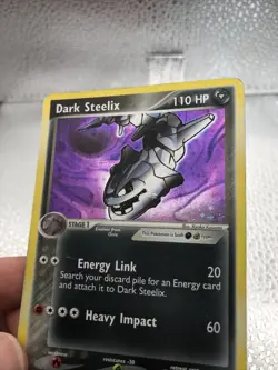 Dark Steelix Holo 10/109 Team Rocket Returns English Pokemon 2004 - Image 2