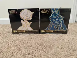 Mega Evolution Gardevoir & Lucario Pokemon Center Elite Trainer Box ETB Pair Set - Image 1