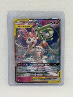 2019 Pokemon Sun & Moon: Unbroken Bonds Gardevoir & Sylveon GX #130/214 RARE - Image 1