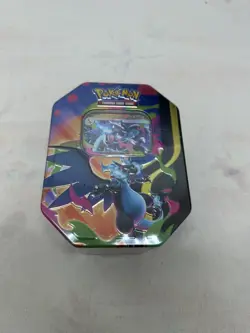 Mega Charizard Ex Tin - Mega Charizard X EX - Pokemon TCG Sealed - Image 1