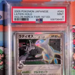 Pokemon TCG 2005 Latios #042/086 Holon Research Tower 1st Ed Holo Japanese PSA 9 - Image 3