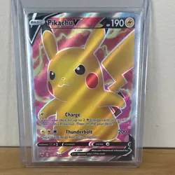 Pokemon Pikachu V 170/185 Swsh04: Vivid Voltage Full Art Ultra Rare Holo 190 HP - Image 1