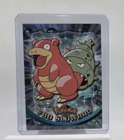 Pokemon NM Topps Series 1 TCG Blue Logo Label Slowbro #80 - Image 1