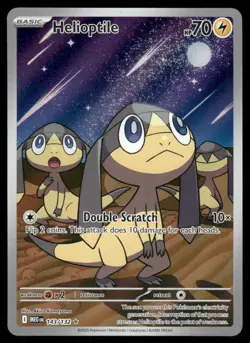 Pokemon Cards Helioptile 143/132 Mega Evolution Illustration Rare NM - Image 1
