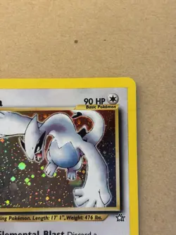 Lugia Neo Genesis Holo Card 9/111 Unlimited Rare, LP/NM Condition, Pokemon TCG - Image 4