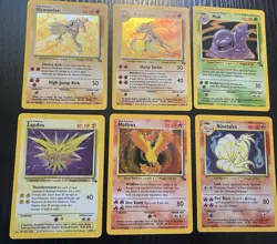 Vintage WOTC Pokemon Holo Lot (6 Cards) Fossil/Base - Image 1