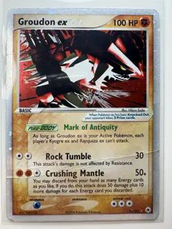 Pokemon Groudon EX Holo Card Hidden Legends Series 93/101 - Image 1