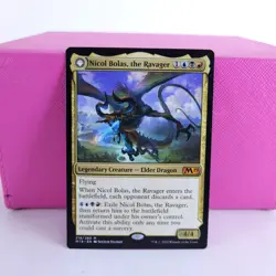 MTG Magic the Gathering Nicol Bolas, the Ravager 218/339 Core Set 2019 LP - Image 1