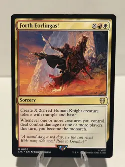 Forth Eorlingas! 56 R Commander: The Lord of the Rings NM MTG - Image 1