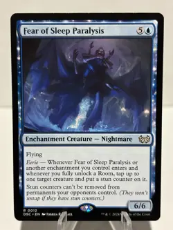 Fear of Sleep Paralysis 12 R Commander: Duskmourn: House of Horror NM MTG - Image 1