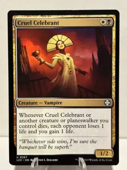 Cruel Celebrant 267 U Commander: The Lost Caverns of Ixalan NM MTG - Image 1