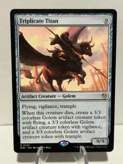 Triplicate Titan 143 R Commander: Aetherdrift NM MTG - Image 1